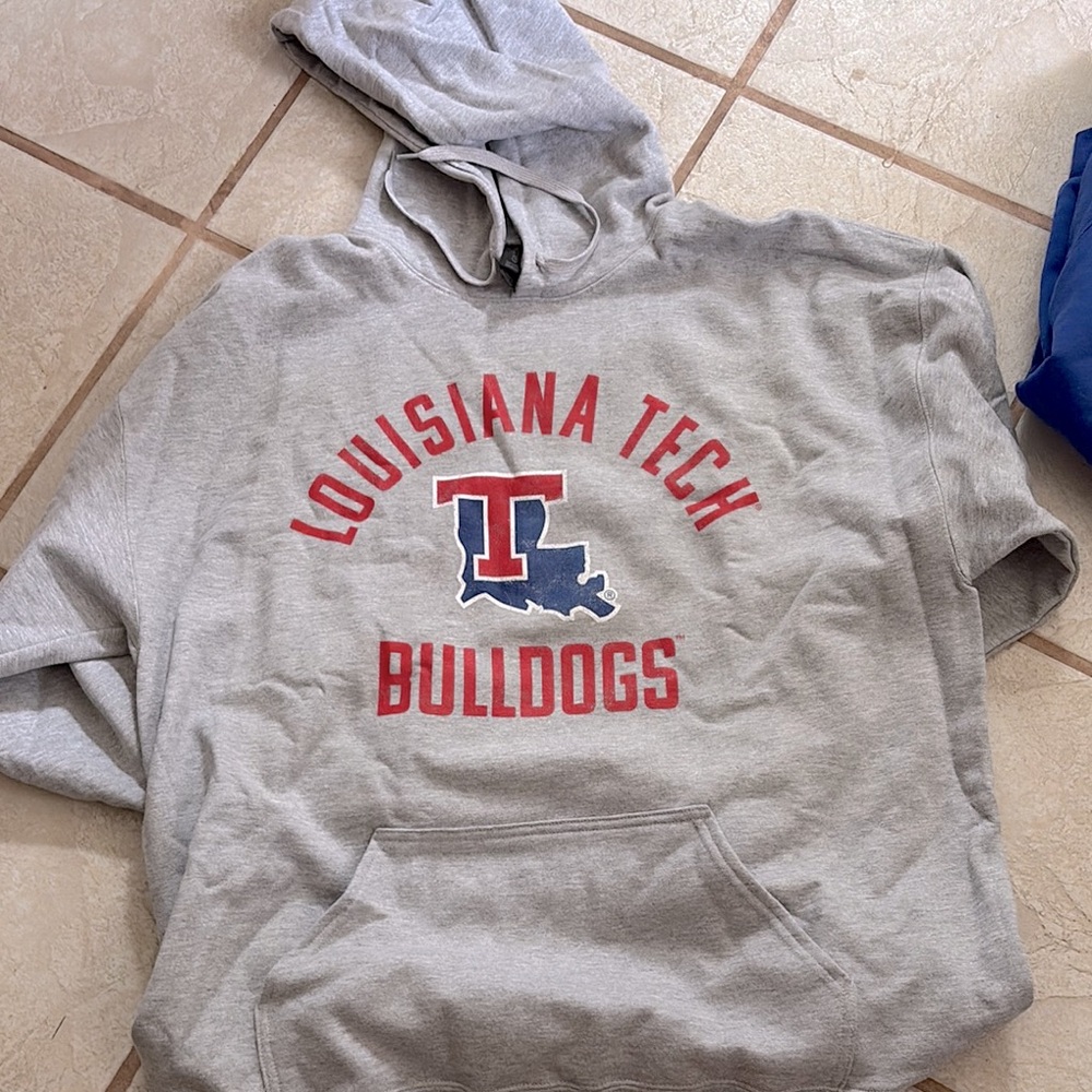 Louisiana Tech Bulldogs Gray Hoodie